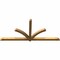 Ekena Millwork Redmond Rough Sawn Timber Gable Bracket, Western Red Cedar, 108"W x 49"H x 4"D x 4"F, 11/12 Pitch GBW108X49X0404RED00RWR - alternate 2